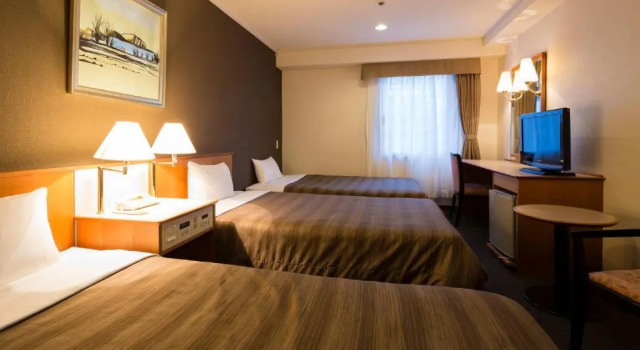 Трёхместный номер Ark Hotel Osaka Shinsaibashi -ROUTE INN HOTELS