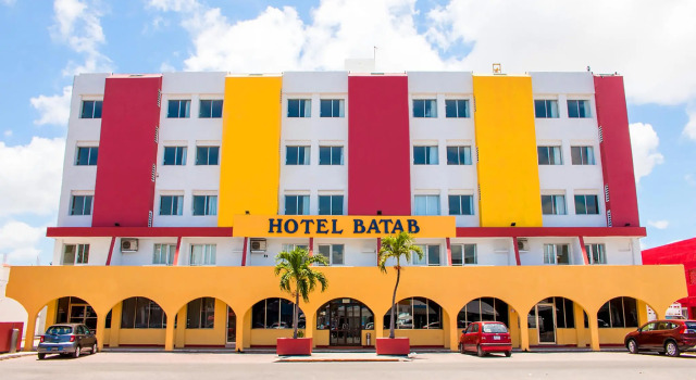 Кровать в общем номере Hotel Batab