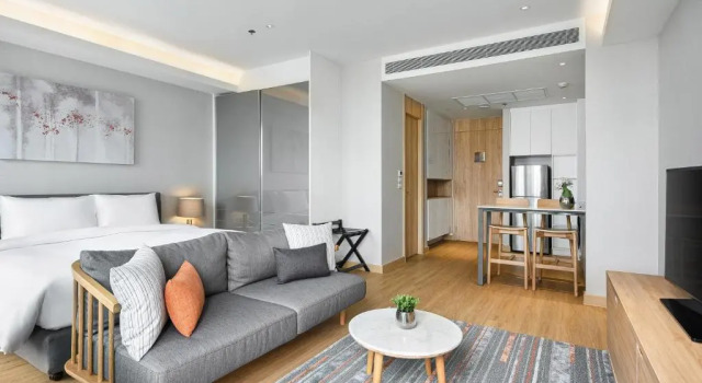 Двухместная студия Deluxe Oakwood Suites Bangkok