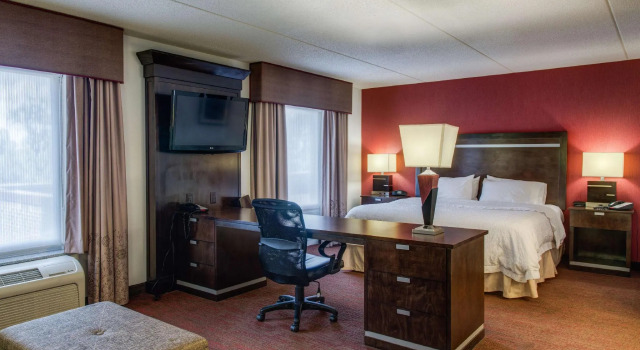 Двухместный люкс Hampton Inn & Suites Detroit/Airport Romulus