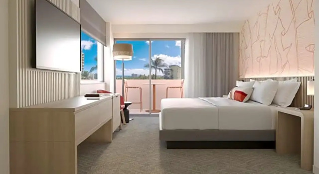 Номер Standard с видом на океан The Ambassador Hotel of Waikiki, Tapestry Collection by Hilton
