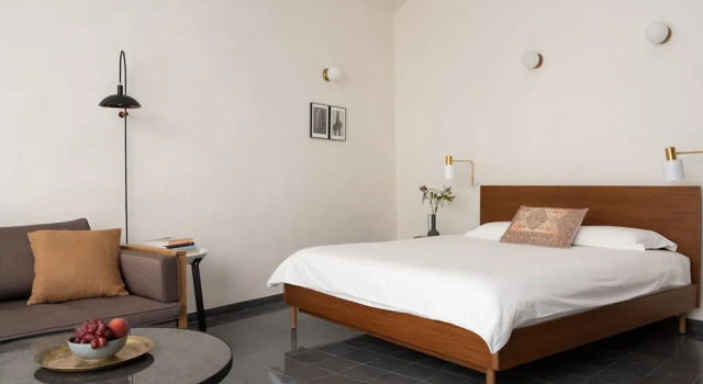 2 soveværelser i Deluxe suite Khan Ein Karem Boutique Hotel