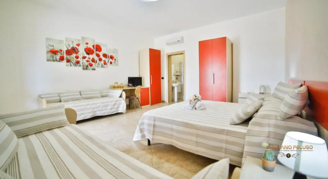 Четырёхместный номер Standard с видом на сад B&B La Casa di Attilio