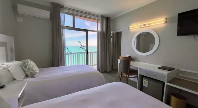 2 soveværelser i komfort- værelse med altan med havudsigt Lüderitz Nest Hotel