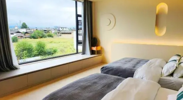 Люкс Fanmushe Rizhao Jinshan Lijiang Snow Mountain Panoramic Designer Holiday Homestay