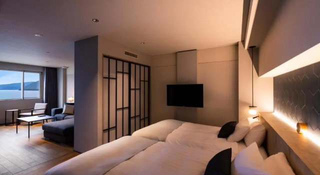 Двухместный номер Nonokaze-club building Executive with hot spring The Lake View Toya Nonokaze Resort