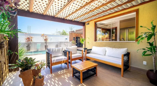 Коттедж Deluxe Bz85 Casa com Piscina 200m da praia