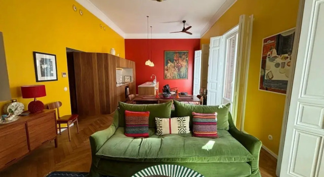 Artsy Gem Colorful 1BR Home in Ant n Mart n, Забронировать Апартаменты/квартира Мадрид Провинция Мадрид, рядом с Дом-музей Лопе де Вега