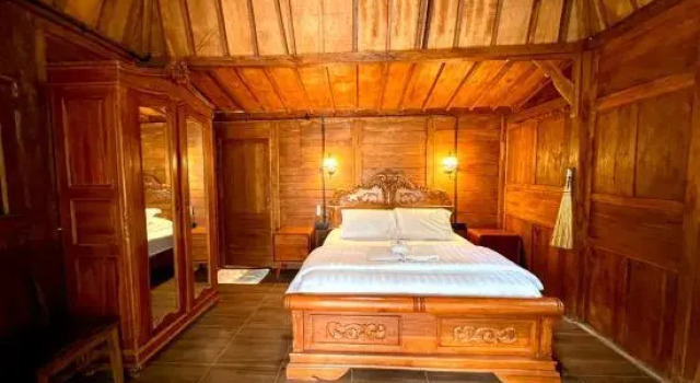 Lüks çift kişilik oda Nglaras Resort Yogyakarta