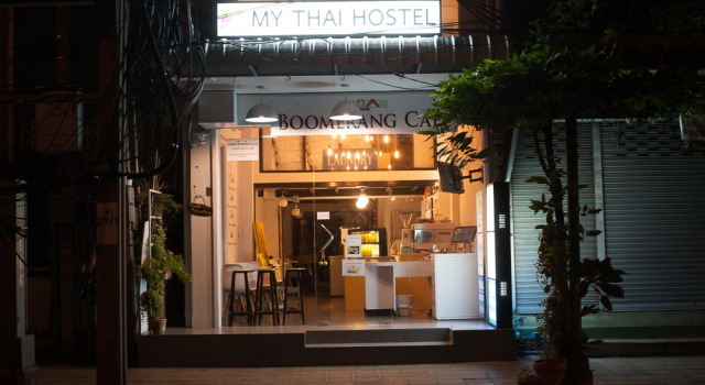 Кровать в общем номере My Thai Hostel