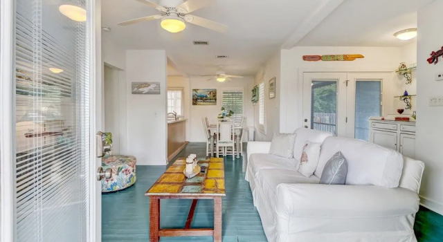 Vintage Home with Fire Pit in Backyard Street Away from Beach by RedAwning