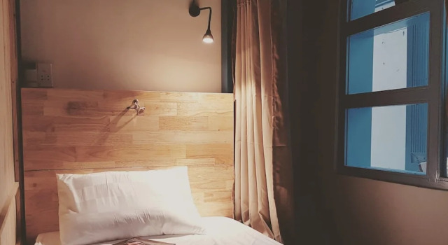 Кровать в общем номере KHA Hostel & Cafe