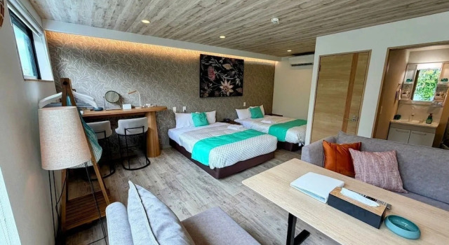 Вилла Luxury с видом на сад MIYAKOJIMA Blue Village HOTEL & SAUNA