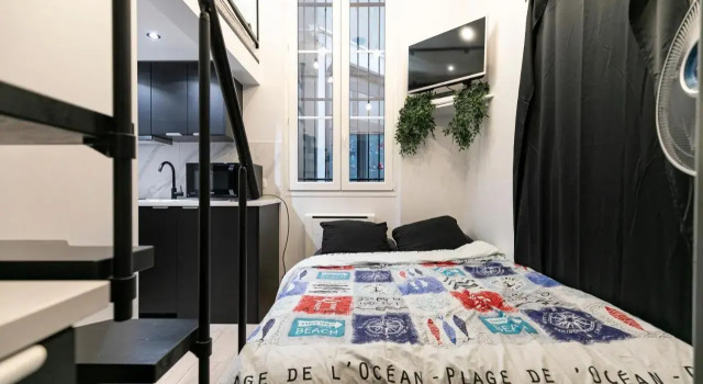 Le studio de belleville 2 à 4 personnes, Забронировать Апартаменты/квартира Париж Иль-де-Франс, рядом с Курон