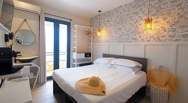 Номер Standard с балконом и с видом на море Hôtel de la Plage
