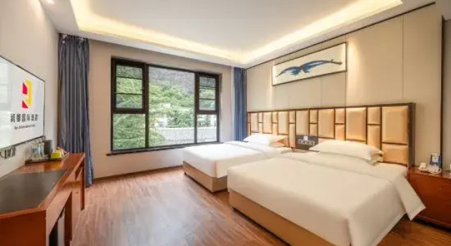 Люкс Deluxe с красивым видом из окна Welcome to Rundou International Hotel, Jiuzhaigou