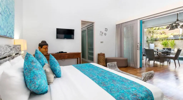 Pura Villa, Book Villa Sommerhuse i Denpasar Municipality, Hytte