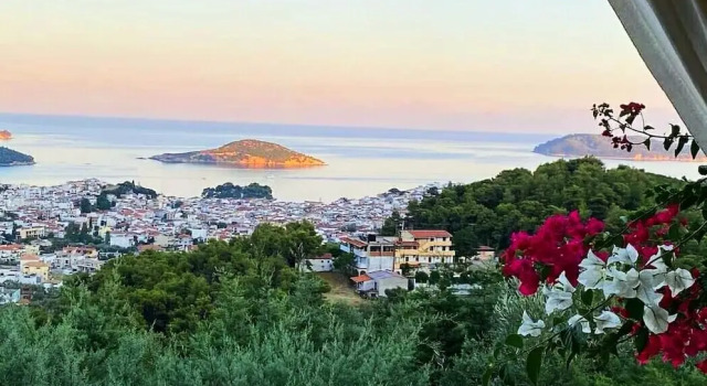 Люкс c 1 комнатой с видом на море Skiathos Garden Cottages