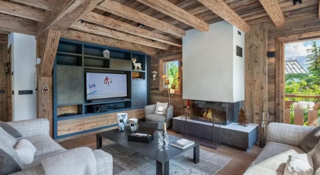 Chalet Luxe 12 Pers. Face aux Pistes avec Skiroom, Garage, Salle de Sport et Services Inclus - FR-1-569-19, Buchen Sie Chalet Demi-Quartier Evasion Mont-Blanc