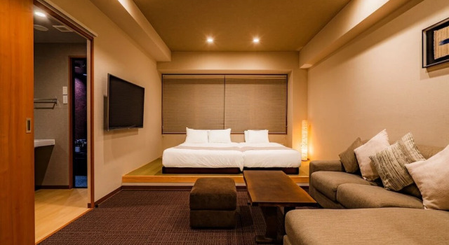 Люкс с гидромассажной ванной Superior c 1 комнатой Randor Residential Hotel Kyoto Suites