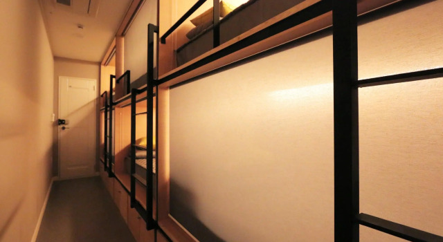 Кровать в общем номере (мужской номер) Blueboat Hostel Gyeongju