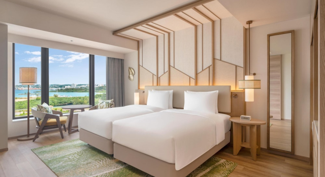 Двухместный номер Deluxe с балконом и с частичным видом на океан Canopy by Hilton Okinawa Miyako Island Resort