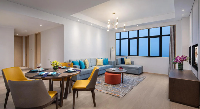 Люкс Deluxe с 3 комнатами Somerset Zhuankou Wuhan