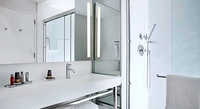 Двухместный люкс c 1 комнатой с видом на реку New York Marriott at the Brooklyn Bridge