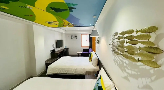 Четырёхместный семейный номер Standard Norway Forest Travel hotel 1 Taichung