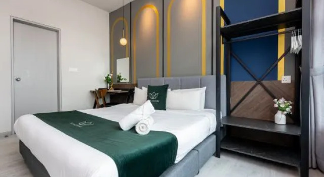 Люкс Deluxe с 2 комнатами с видом на море Jesselton Quay Premier Suites Kota Kinabalu