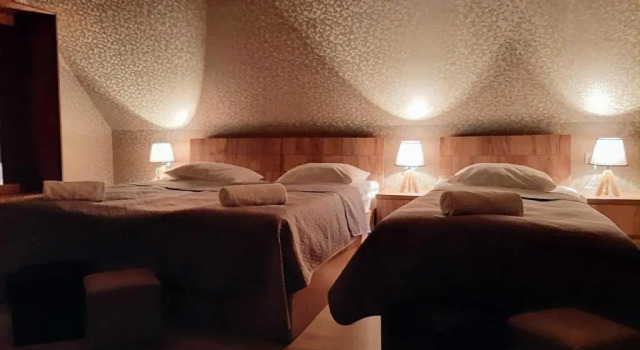 Четырёхместный номер Standard с балконом Отель Kazbegi Inn