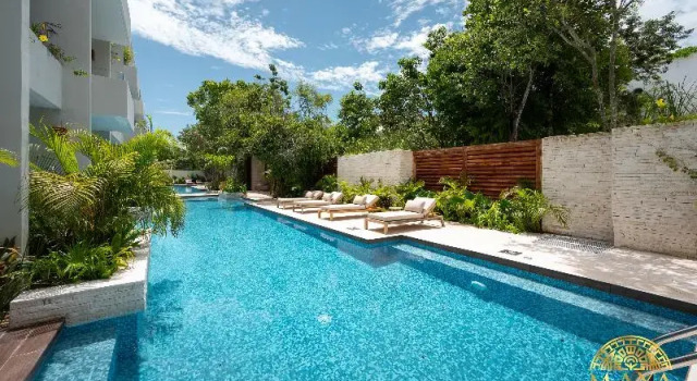 Семейный номер Standard с видом на бассейн Nhoa Tulum Aparthotel by Maya PM