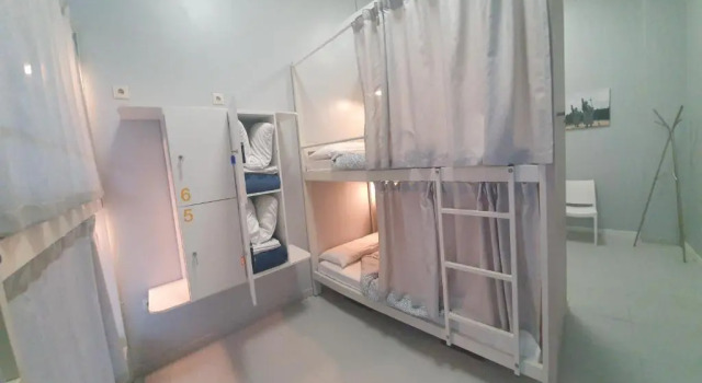 Кровать в общем номере Albergue Turistico la Credencial