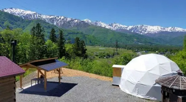 Glamping+Sauna Hakuba morino wasabi nouen, Prenota Campeggio Campeggi e glamping a Nagano, Campeggio