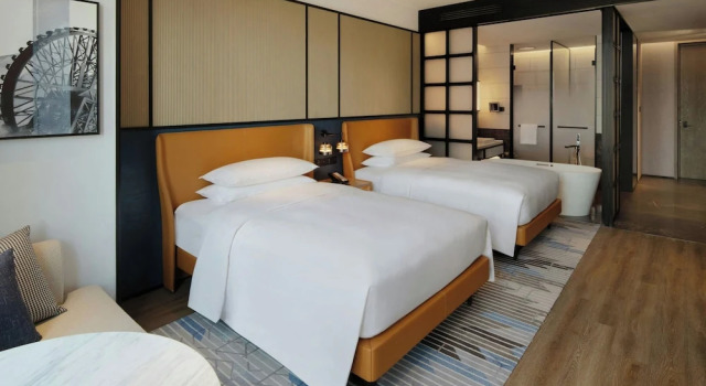 Четырёхместный номер Deluxe с видом на город Sheraton Lanzhou Anning