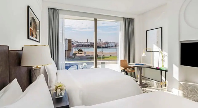 Четырёхместный номер Standard с балконом и с видом на океан Fairmont La Marina Rabat Sale Hotel
