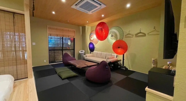 Номер Standard с балконом Отель Private Sauna & Bath TAKENOYA