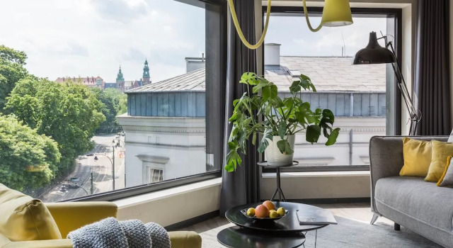 Люкс c 1 комнатой с видом на город Modern View of Planty Park by Fragola Apartments
