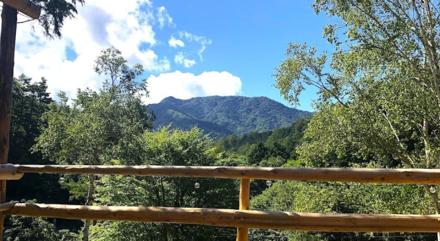 Тент с балконом и с видом на горы Glamping La Fonte