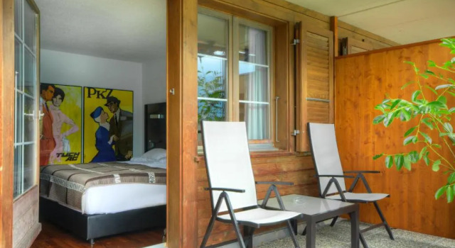Двухместный номер Standard с балконом и с видом на озеро Hotel Brienzersee