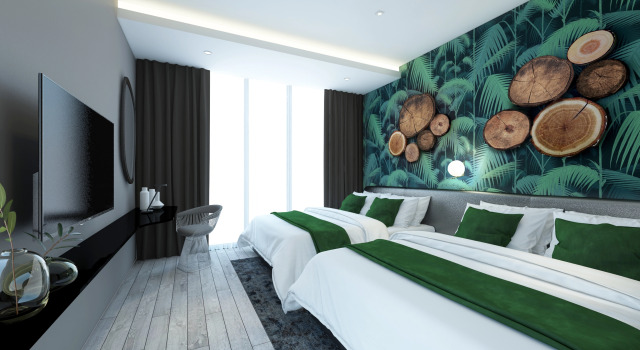 Четырёхместный номер Deluxe SCAPES Hotel