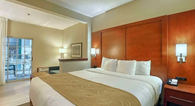 Двухместный люкс с видом на бассейн Comfort Suites Appleton Airport