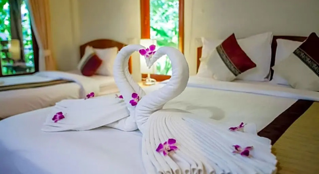 Трёхместный номер Standard с видом на сад The Vatika Resort and Spa