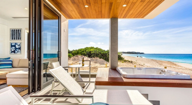 Camera Luxury 1 camera da letto vista litorale Tranquility Beach Anguilla Resort
