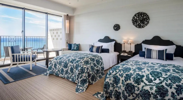 Двухместный номер с видом на море Hotel Monterey Okinawa Spa & Resort