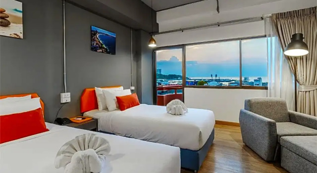 Двухместный номер Deluxe с видом на море 7 Stays Pattaya Hotel