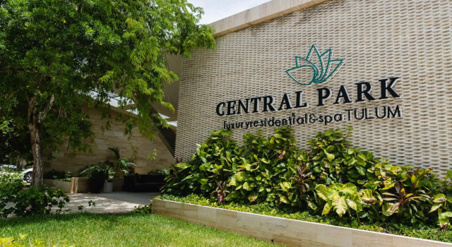 Modern studio spa & gym at Central Park Tulum