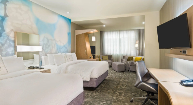 Четырёхместная студия Courtyard by Marriott Buffalo Downtown/Canalside