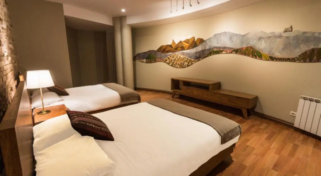 Четырёхместный полулюкс с видом на сад Hotel Boutique Rosario Sur