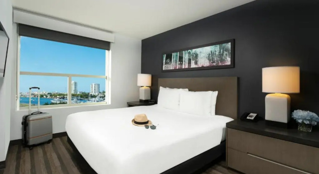 Люкс с кухней c 1 комнатой с видом на залив Hyatt House San Juan
